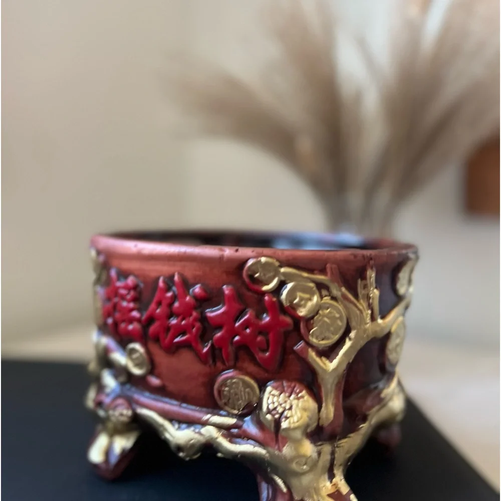 Wealth Fortunate Bowl Feng Shui Ornament Decor Attract Wealth